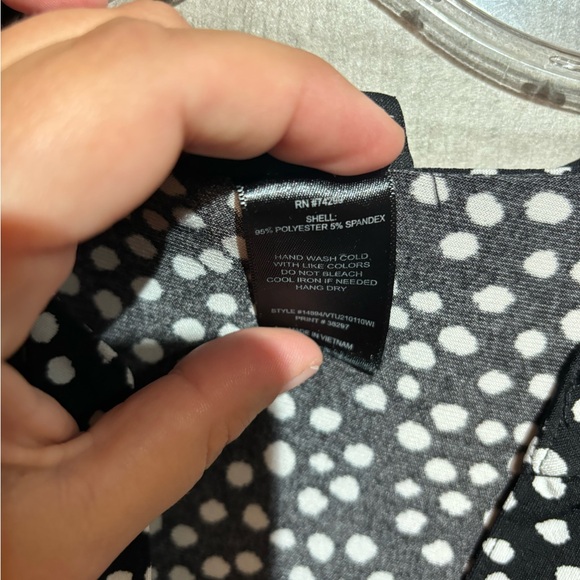 Kate and Lily Black Polka Dot Knee Length Summer Ruffle Dress sz 8 (L) - Picture 4 of 5